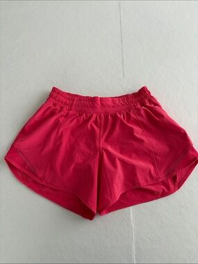 lululemon Women's Hot Pink Elastic Waist Running Shorts, Size 4